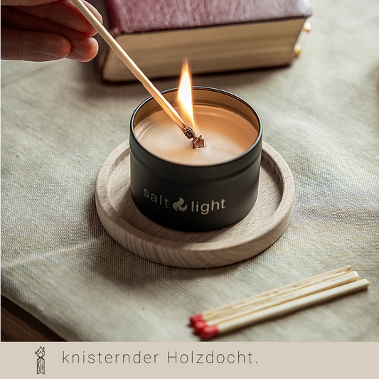 Kerze "Kaminfeuer" pur